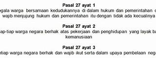 Pasal 27 Ayat 2 Contoh Dalam Kehidupan Sehari-Hari